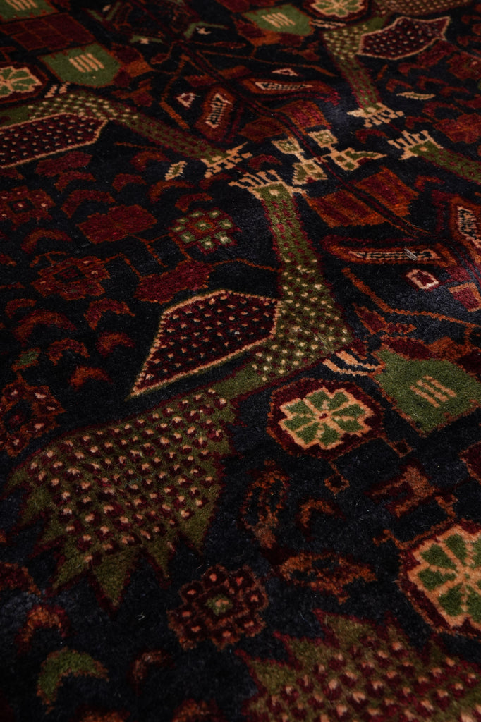 4.3 x 6.7 Tribal Rug with Bird & Peacock Motifs #F-3254