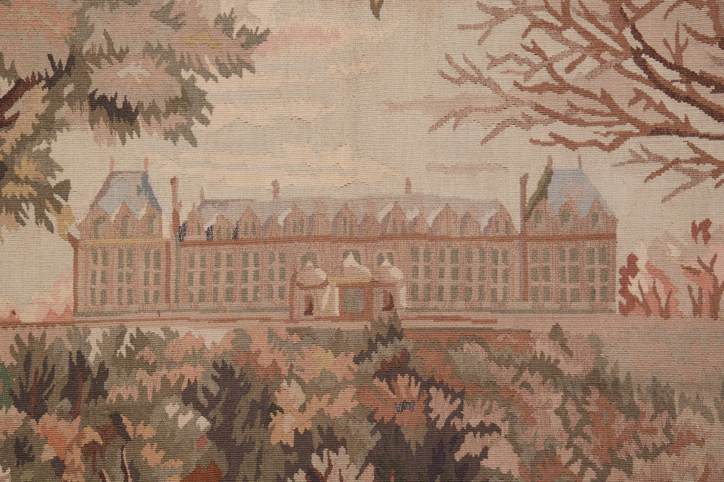 5 x 6 Pictorial Tapestry Fall SCINERY HANDMADE French 17 Century Style #PIX-14731