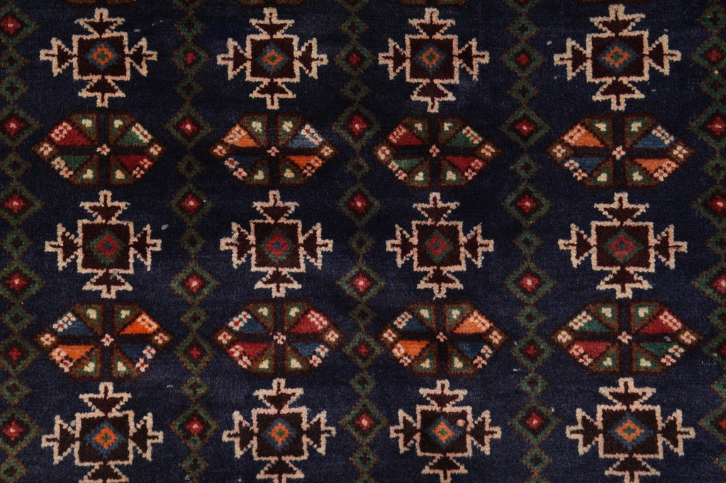 4 x 6.5 Hand-Knotted Herati Tribal Rug #F-3242