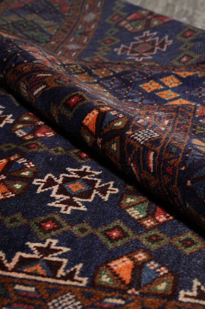 4 x 6.5 Hand-Knotted Herati Tribal Rug #F-3242
