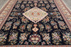 Load image into Gallery viewer, 9 x 12 New Handmade Wool Carpet Dark Blue #PIX-3177