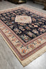 Load image into Gallery viewer, 9 x 12 New Handmade Wool Carpet Dark Blue #PIX-3177