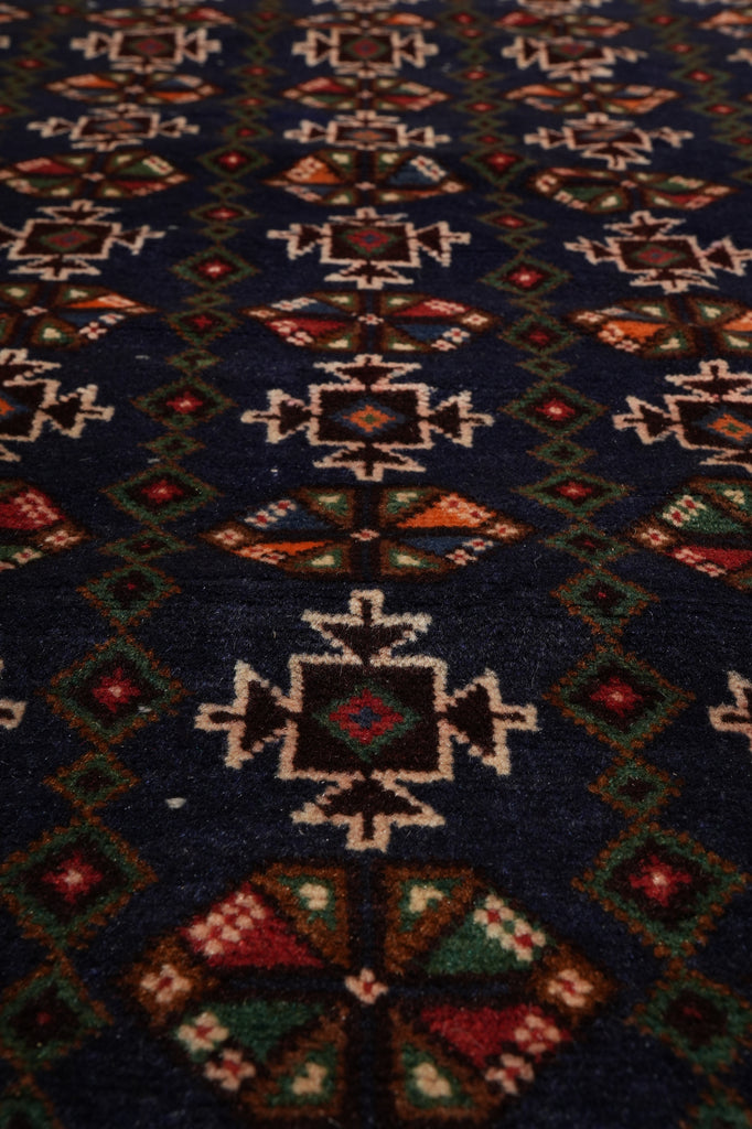 4 x 6.5 Hand-Knotted Herati Tribal Rug #F-3242