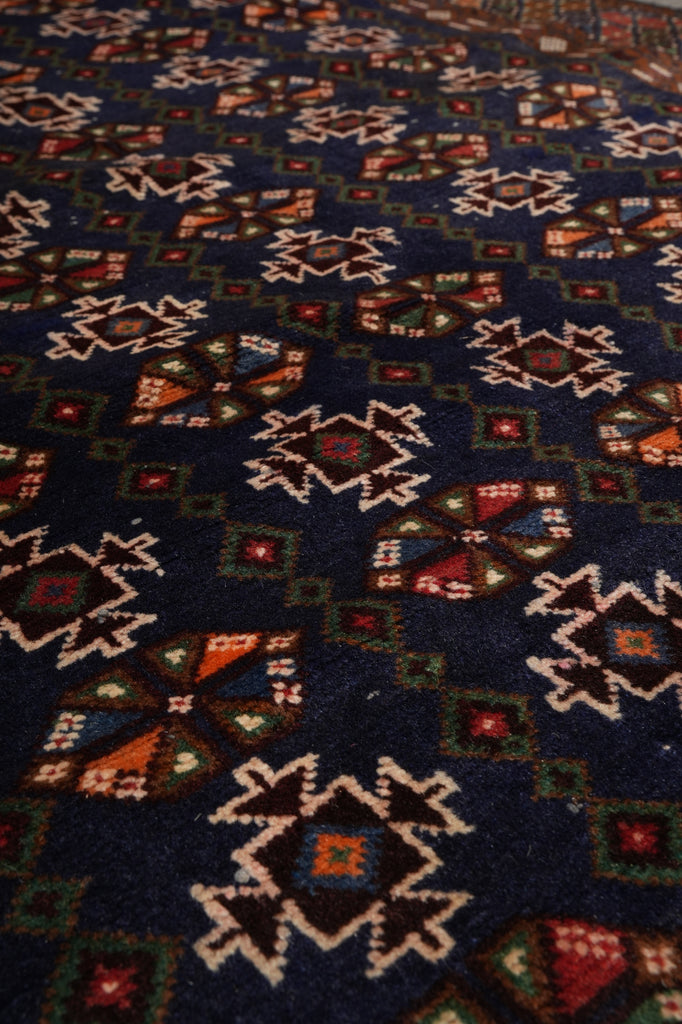 4 x 6.5 Hand-Knotted Herati Tribal Rug #F-3242