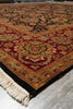 Load image into Gallery viewer, 9.3 x 11.3 Quality Wool Handmade Jaipur Rug Black #LA-52903