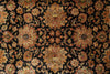 Load image into Gallery viewer, 9.3 x 11.3 Quality Wool Handmade Jaipur Rug Black #LA-52903