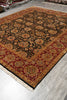 Load image into Gallery viewer, 9.3 x 11.3 Quality Wool Handmade Jaipur Rug Black #LA-52903
