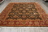 Load image into Gallery viewer, 9.3 x 11.3 Quality Wool Handmade Jaipur Rug Black #LA-52903