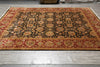 Load image into Gallery viewer, 9.3 x 11.3 Quality Wool Handmade Jaipur Rug Black #LA-52903