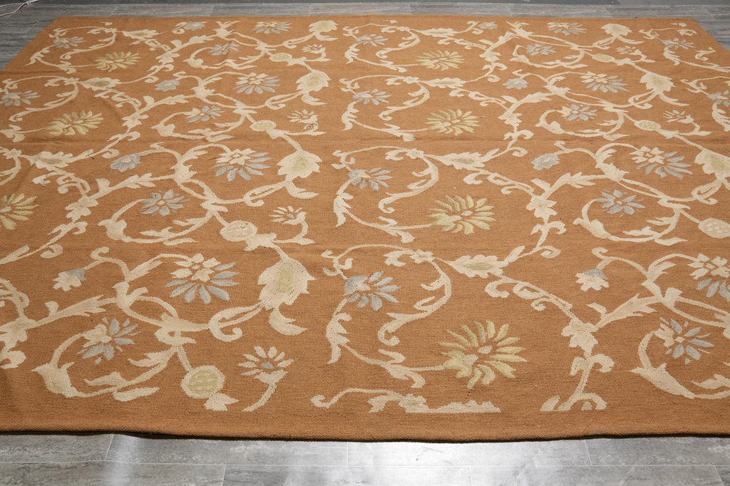 9 x 12.6 Handmade Contemporary Transitional Wool Rug FLAT WEAVE Ralph Lauren #PIX-14612