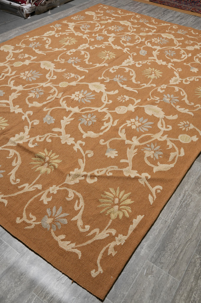 9 x 12.6 Handmade Contemporary Transitional Wool Rug FLAT WEAVE Ralph Lauren #PIX-14612