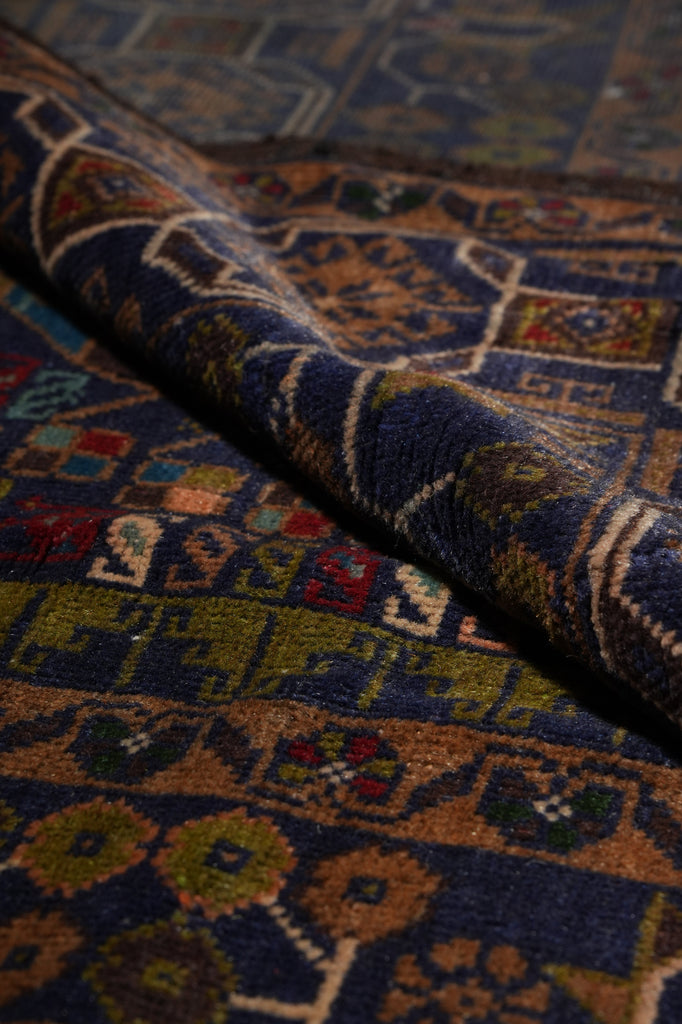 4 x 8 Hand-Knotted Detailed Tribal Rug Afghan Art #F-3252