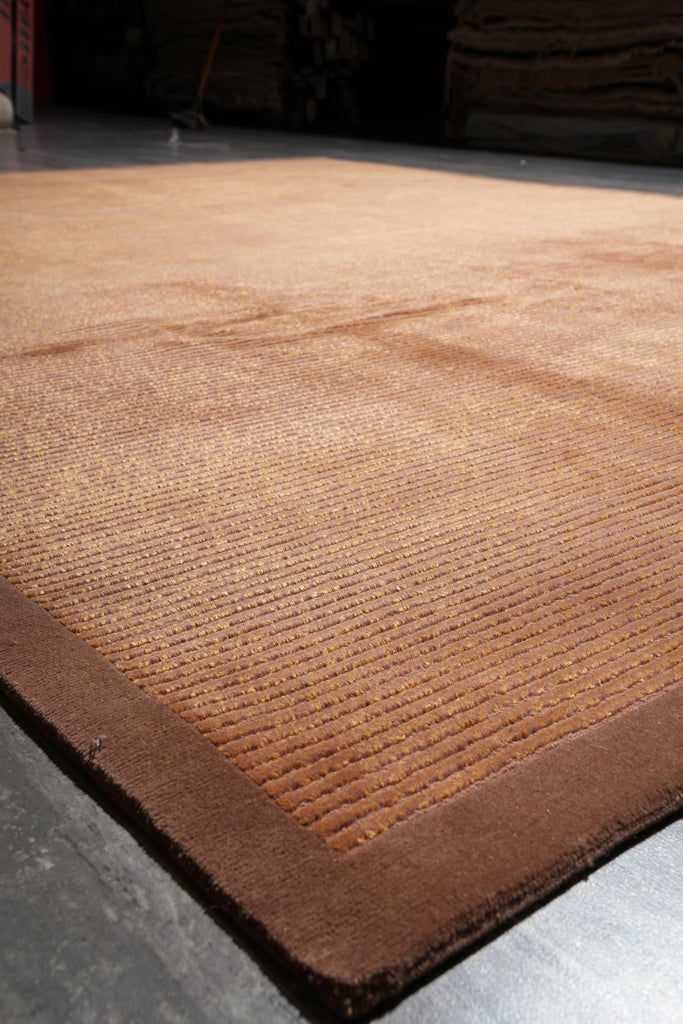 8.0 x 10.2 New Handmade Modern Rug Wool and Silk  #F-4077