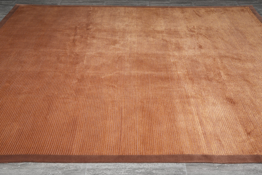 8.0 x 10.2 New Handmade Modern Rug Wool and Silk  #F-4077