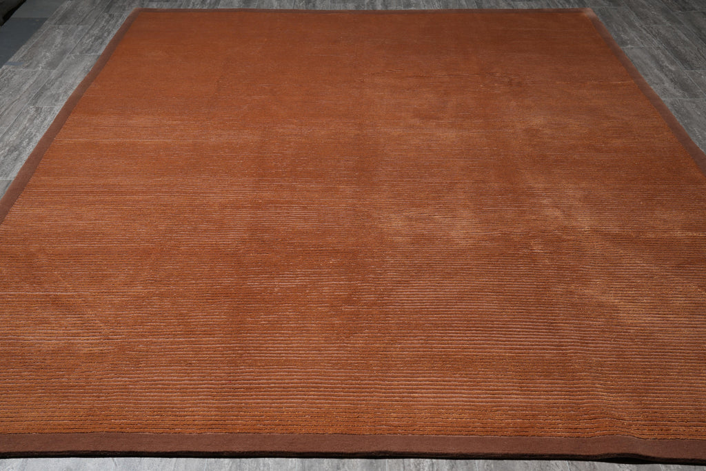 8.0 x 10.2 New Handmade Modern Rug Wool and Silk  #F-4077