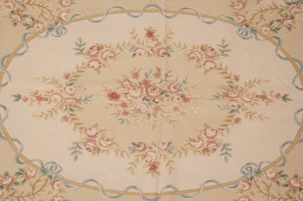 9 x 12 Handmade Aubusson Flat Weave French 17 Century Style #PIX-14758