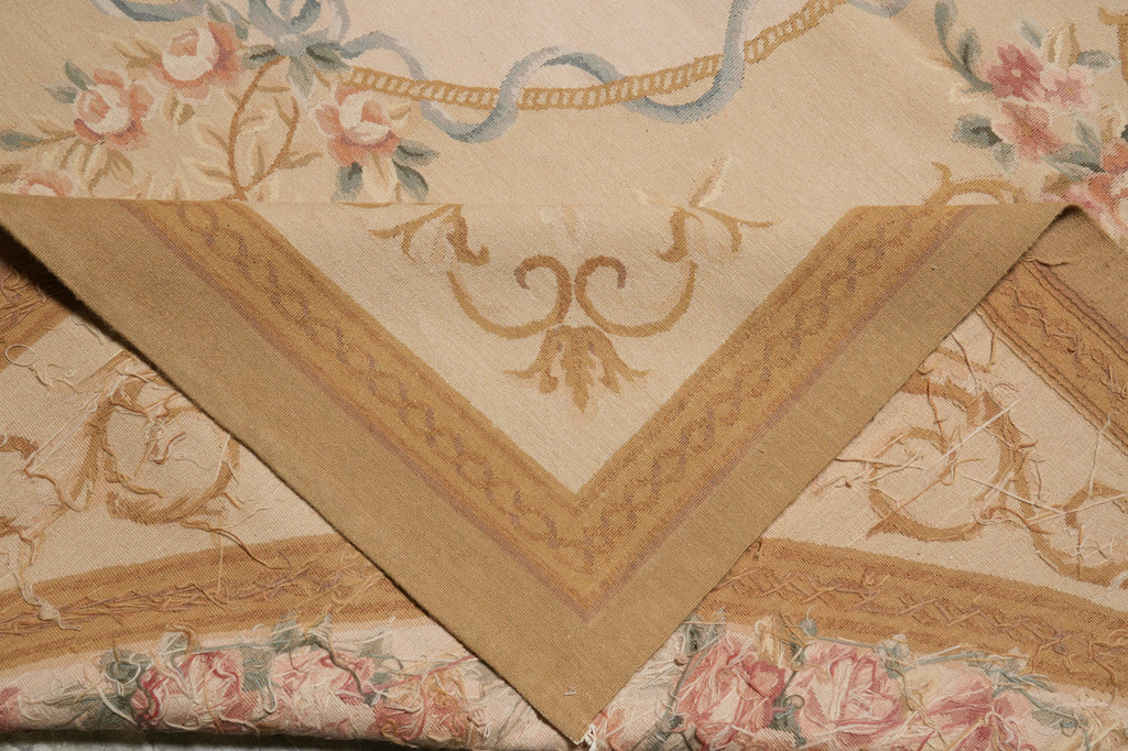 9 x 12 Handmade Aubusson Flat Weave French 17 Century Style #PIX-14758