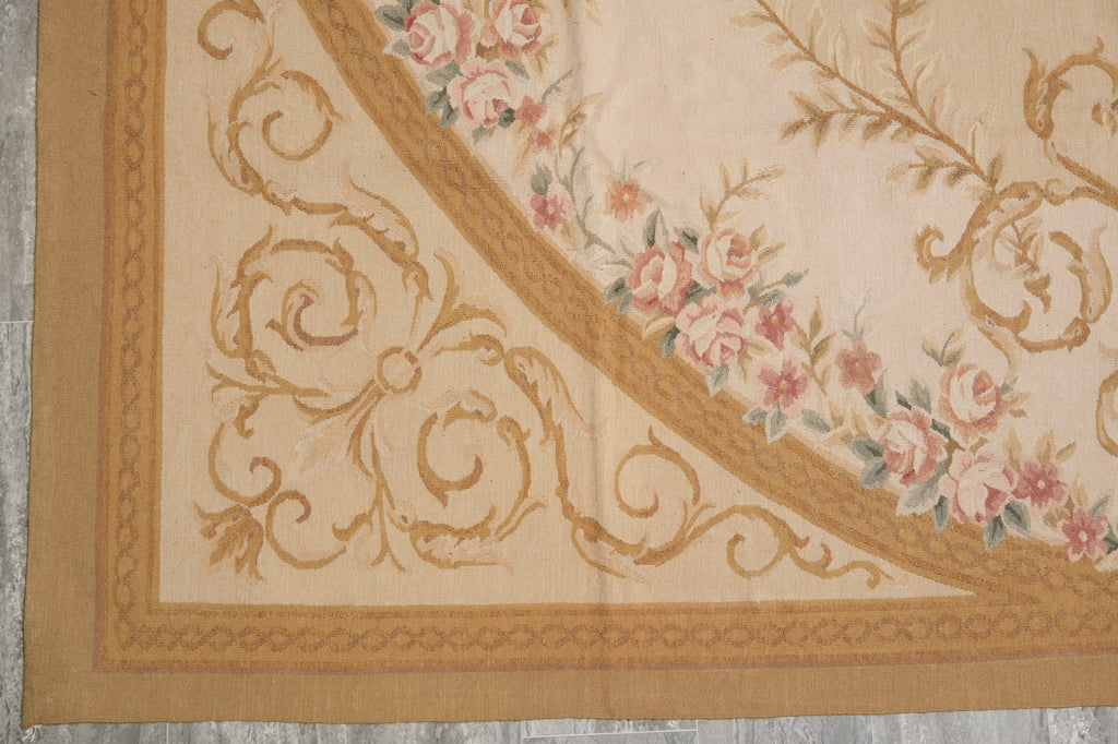 9 x 12 Handmade Aubusson Flat Weave French 17 Century Style #PIX-14758