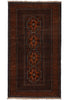 Load image into Gallery viewer, 3.7 x 6.6 Hand-Knotted Afghan Herati Wool Rug #F-3241