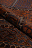 Load image into Gallery viewer, 3.7 x 6.6 Hand-Knotted Afghan Herati Wool Rug #F-3241