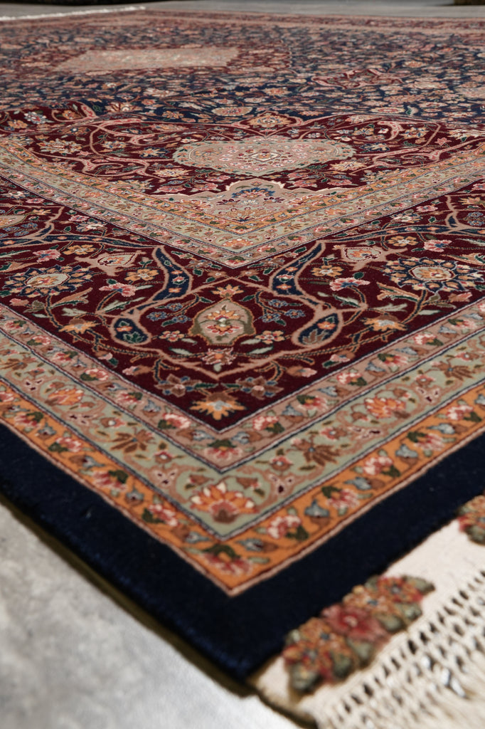8.7 x 11.7 Super Fine Quality Wool and Silk Handmade Rug #PIX-14337