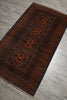 Load image into Gallery viewer, 3.7 x 6.6 Hand-Knotted Afghan Herati Wool Rug #F-3241