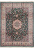 Load image into Gallery viewer, 9.3 x 12 Emerald Green  Fine Handmade Pakistan Carpet #PIX-3161