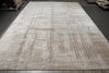 Load image into Gallery viewer, 12 x 18 Plain Natural Beige Soft Silky Rug Contempory #F-3291