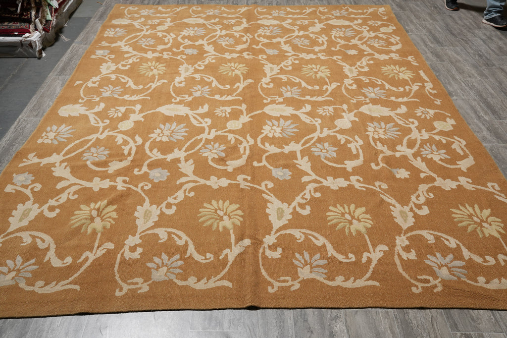 9 x 12.4 Handmade Contemporary Transitional Flat Weave Rug #LA-53051