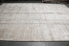 Load image into Gallery viewer, 12 x 18 Plain Natural Beige Soft Silky Rug Contempory #F-3291