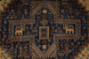 Load image into Gallery viewer, 4 x 7 Detailed Animal Motif Tribal Rug Lovely One Of a Kind #F-3251