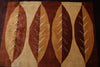 Load image into Gallery viewer, 8.0 x 10 Modern Handmade Wool Rug Black Burgundy #F-4080
