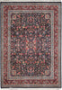 Load image into Gallery viewer, 9.1 x 12.6 Fine Handmade Rug Black Colorfull Floral #PIX-14343