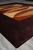 Load image into Gallery viewer, 8.0 x 10 Modern Handmade Wool Rug Black Burgundy #F-4080