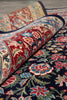 Load image into Gallery viewer, 9.1 x 12.6 Fine Handmade Rug Black Colorfull Floral #PIX-14343