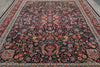 Load image into Gallery viewer, 9.1 x 12.6 Fine Handmade Rug Black Colorfull Floral #PIX-14343