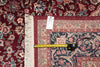 Load image into Gallery viewer, 9 x 12 Fine Quality Wool and Silk Carpet Rich Burgundy #PIX-3171