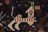 Load image into Gallery viewer, 3.9 x 7 Dark Animal Motif Village Tribal Rug #F-3240