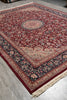 Load image into Gallery viewer, 9 x 12 Fine Quality Wool and Silk Carpet Rich Burgundy #PIX-3171