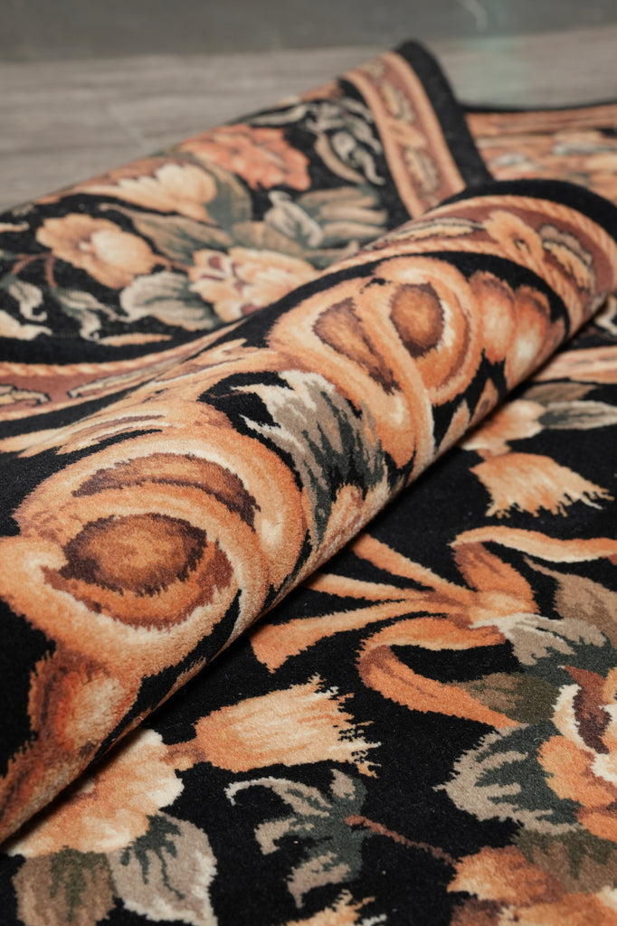 9 x 12 New Handmade Quality Rug Black French #PIX-15222