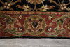 Load image into Gallery viewer, 4.0 x 10.0 Wide Runner Handmade Jaipur Carpet Black #F-4082