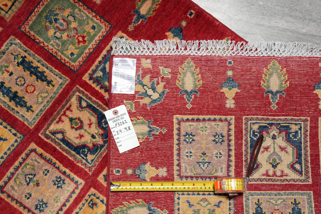 9. 10 Feet Runner Lovely Garden Kazak #F-3262