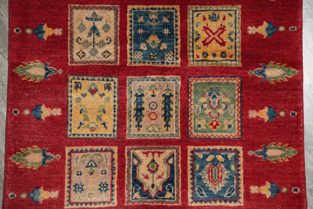 9. 10 Feet Runner Lovely Garden Kazak #F-3262