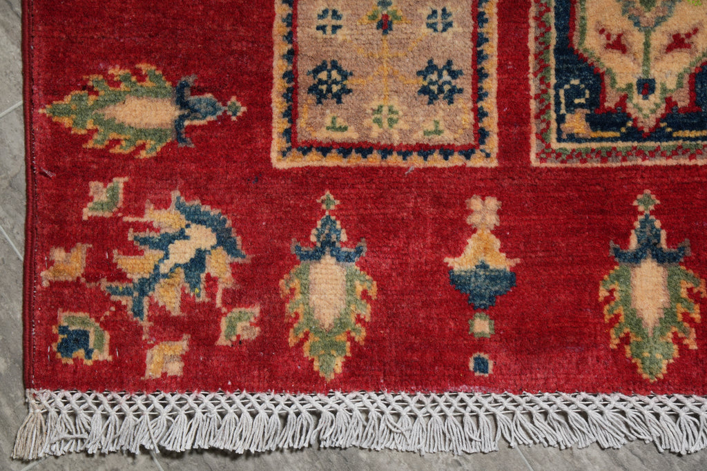 9. 10 Feet Runner Lovely Garden Kazak #F-3262
