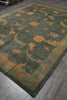 Load image into Gallery viewer, 8.7 x 11.6 Transitional Contemporary Hand-Knotted Quality Natural Wool Nepal Rug GREEN #PIX-13912