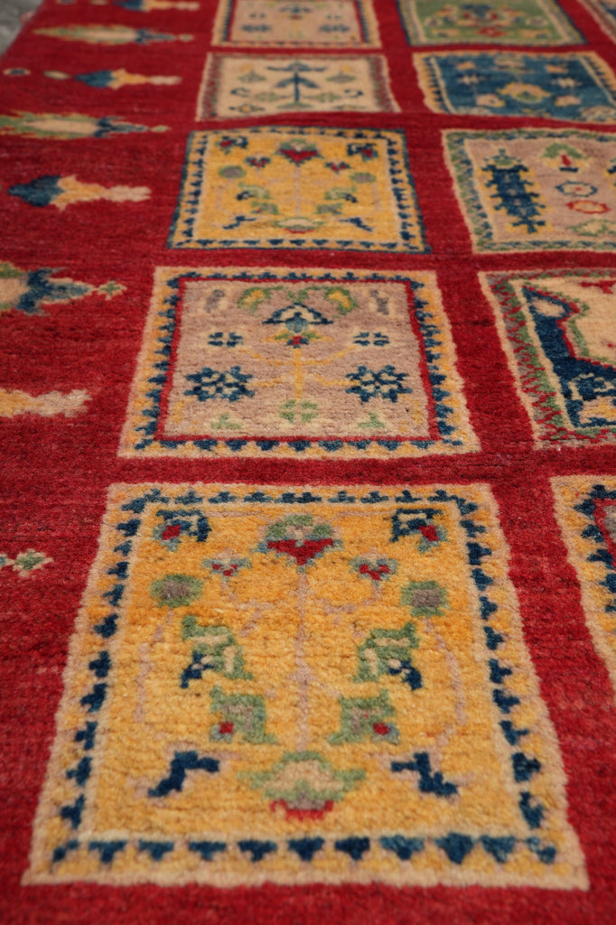 9. 10 Feet Runner Lovely Garden Kazak #F-3262
