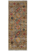 Load image into Gallery viewer, 2.7 x 6.7' Feet Runner Kazak Gray Green #F-3264