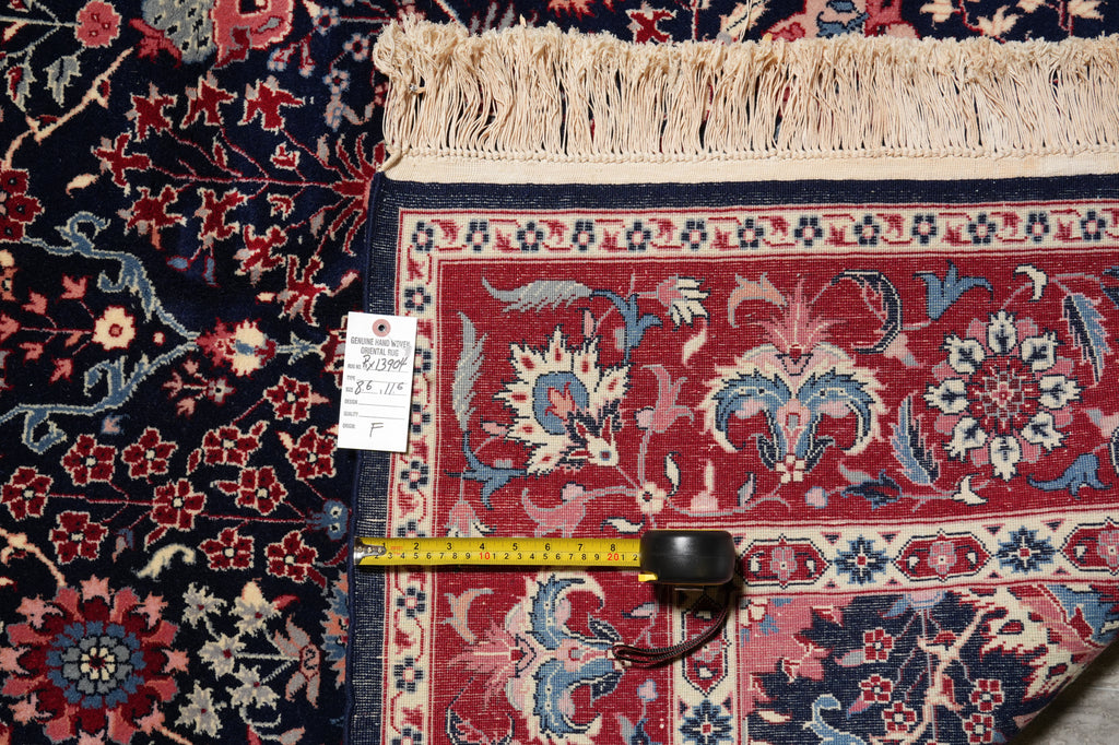 8.6 x 11.6 New Handmade Quality Rug Midnight Blue #PIX-13904