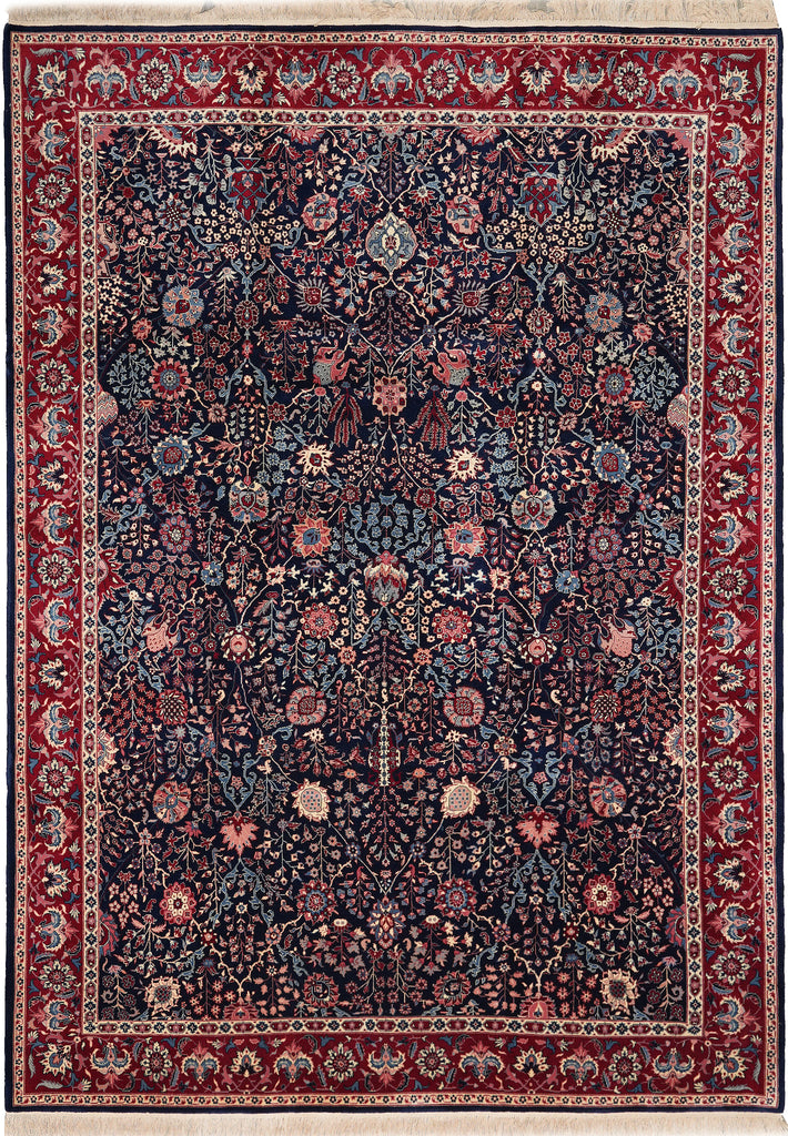 8.6 x 11.6 New Handmade Quality Rug Midnight Blue #PIX-13904