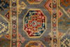Load image into Gallery viewer, 2.7 x 6.7' Feet Runner Kazak Gray Green #F-3264